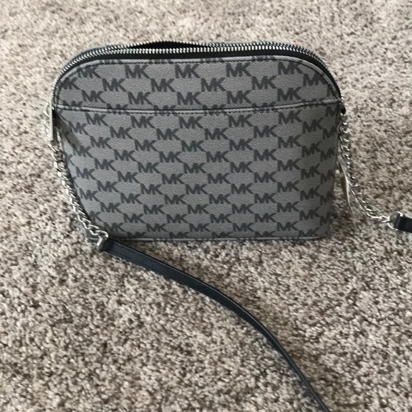 Michael Kors Monogrammed Dome Crossbody Bag - Picture 2 of 6